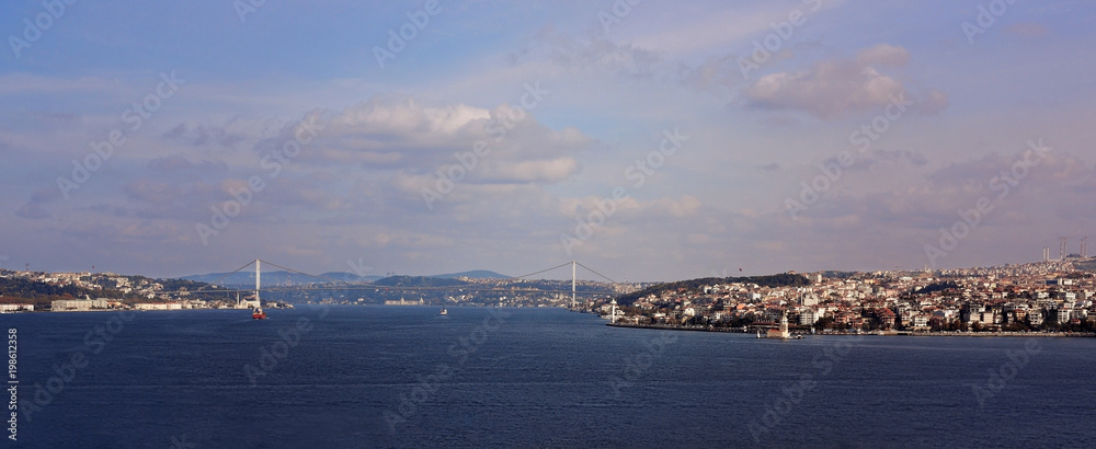 view of istanbul and bosphorus from topkapi palace