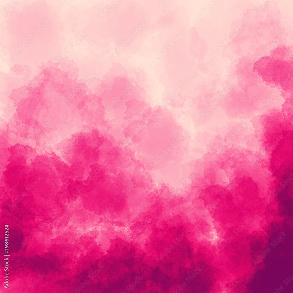 Bright pink watercolor background