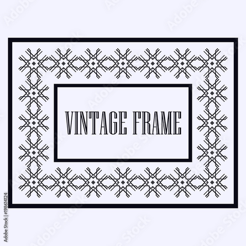 Vintage ornamental frame