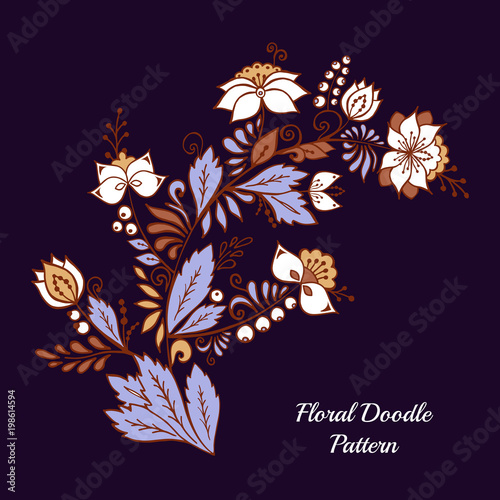 cardboard package with flowers bouquet. mock up, template. stock vector