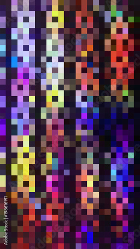 abstract mosaic colorful 8 bit style vector background