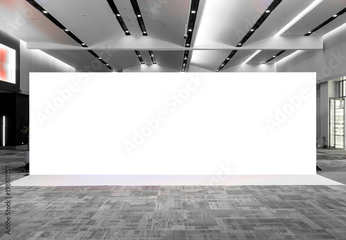 Fabric Pop Up basic unit Advertising banner media display backdrop, empty background