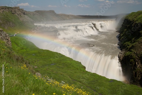 Wasserfall Gulfoss Island, Golden Circle photo