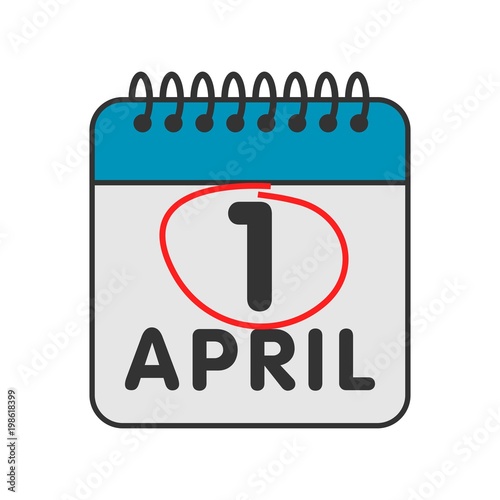 april fool's day ilustration vector