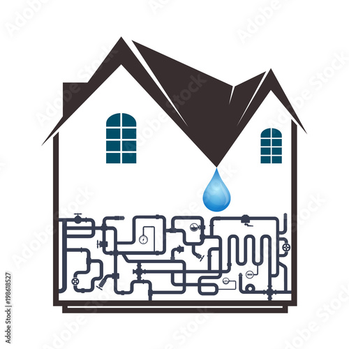 Plumbing and piping in the house