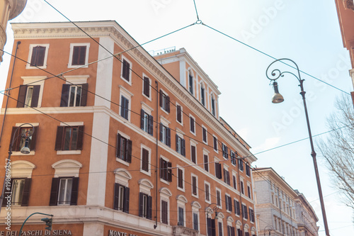 Buildings Architecture in Rome Italy blue sky summer