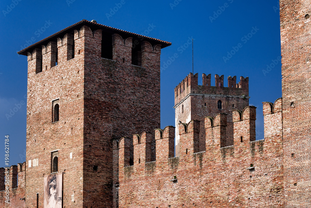 Old castle in Verona, Italy