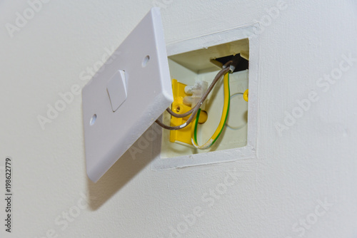Plakat w ramie wall power socket