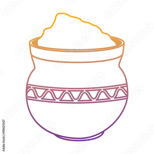 cauldron with powder holy celebration