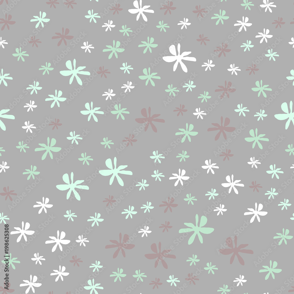 Simple pastel floral pattern