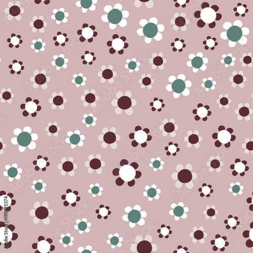 Simple pastel floral pattern