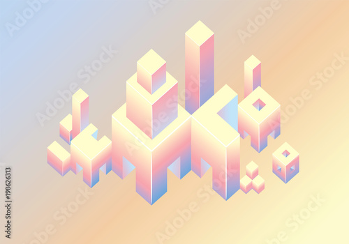 abstract geometric background with square