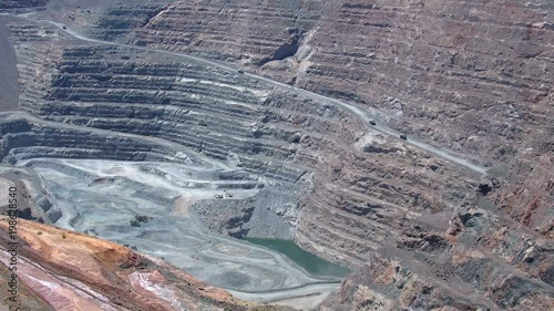 Mining Trucks in der Goldmine, Kalgoorlie Boulder, Super Pit, Western Australia, Australien photo