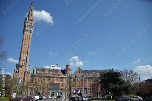 Lille town hall and its huge belfry Fototapeta