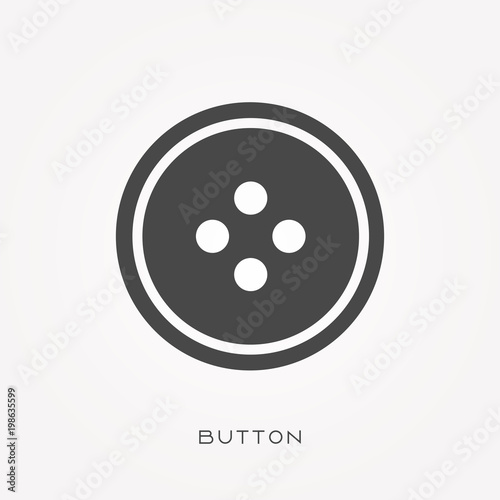 Silhouette icon button