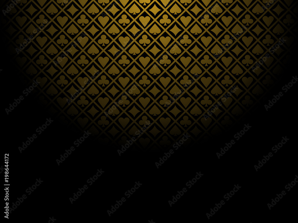 Fototapeta premium Poker gold background