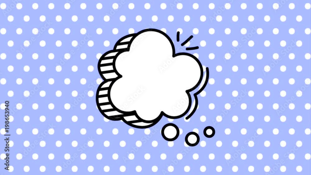 pop art speech cloud comic dots background animation hd pop art speech cloud comic dots background animation hd