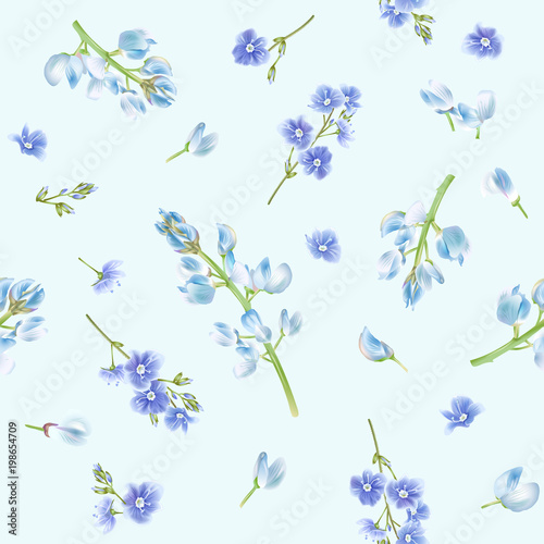 Forget me not pattern