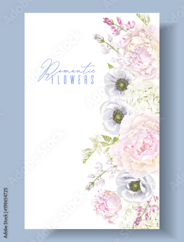 Peony anemone border