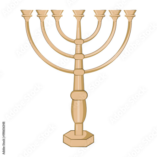 Jewish candlestick icon