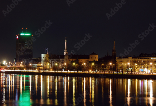 Panoramic view of Riga city  the capital of Latvia