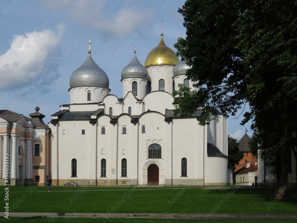 Ancient Trinity Cathedral. Russia. Pskov.
