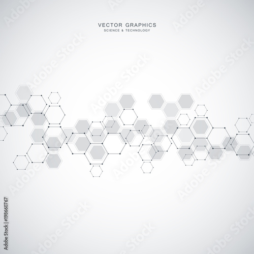 Medical technology or science vector background. Molecular structure and chemical compounds.