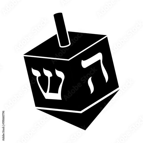 Jewish dreidel icon