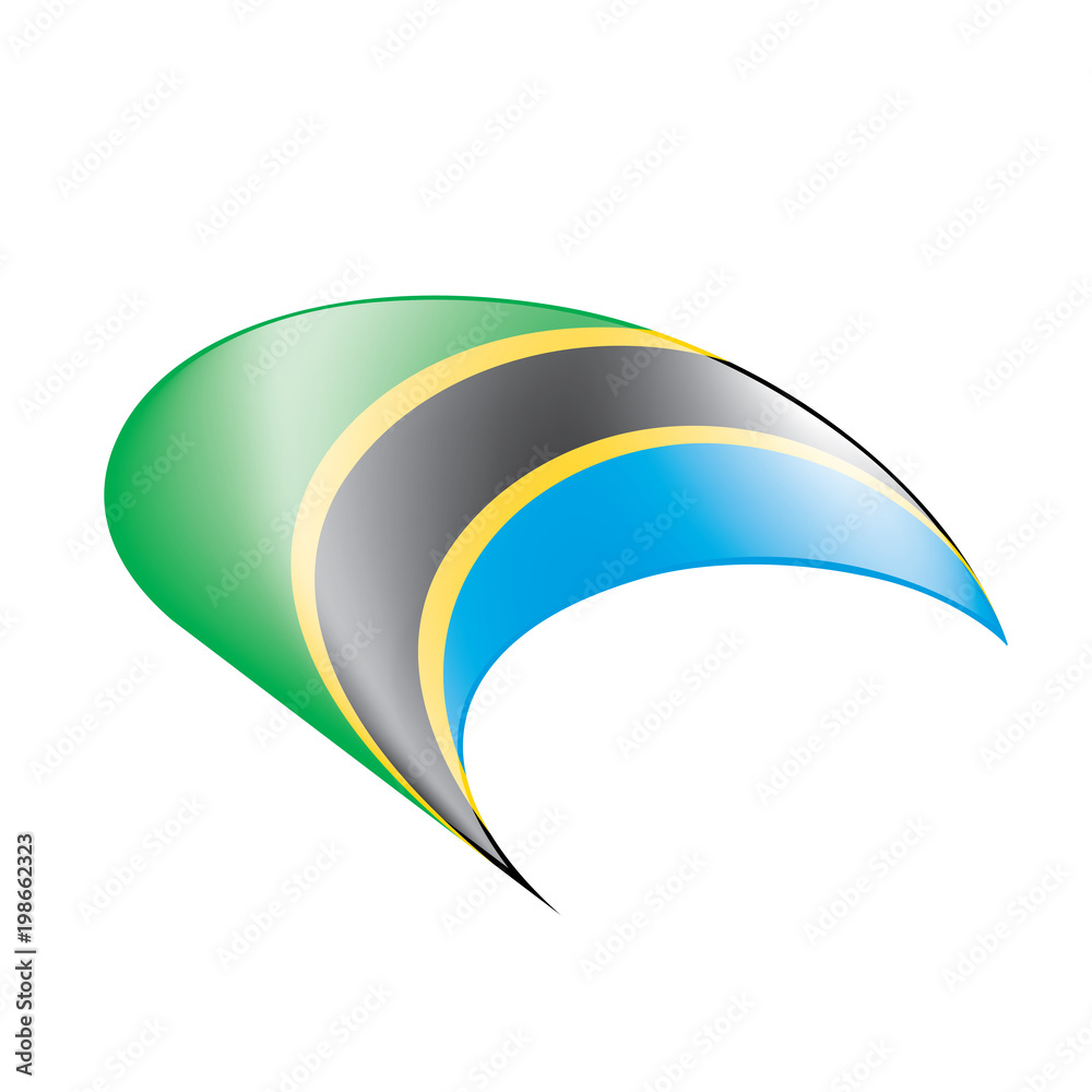 Tanzania flag, vector illustration