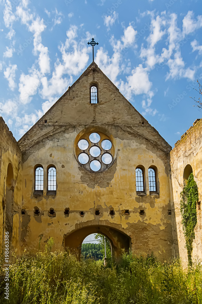 Naklejka premium Abandoned church in Banostor from Serbia