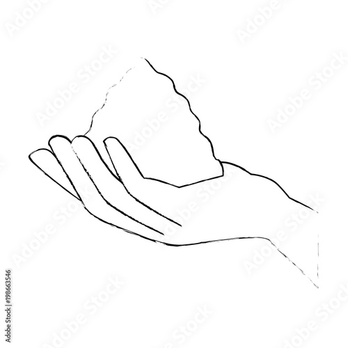 hand with powder holy celebration
