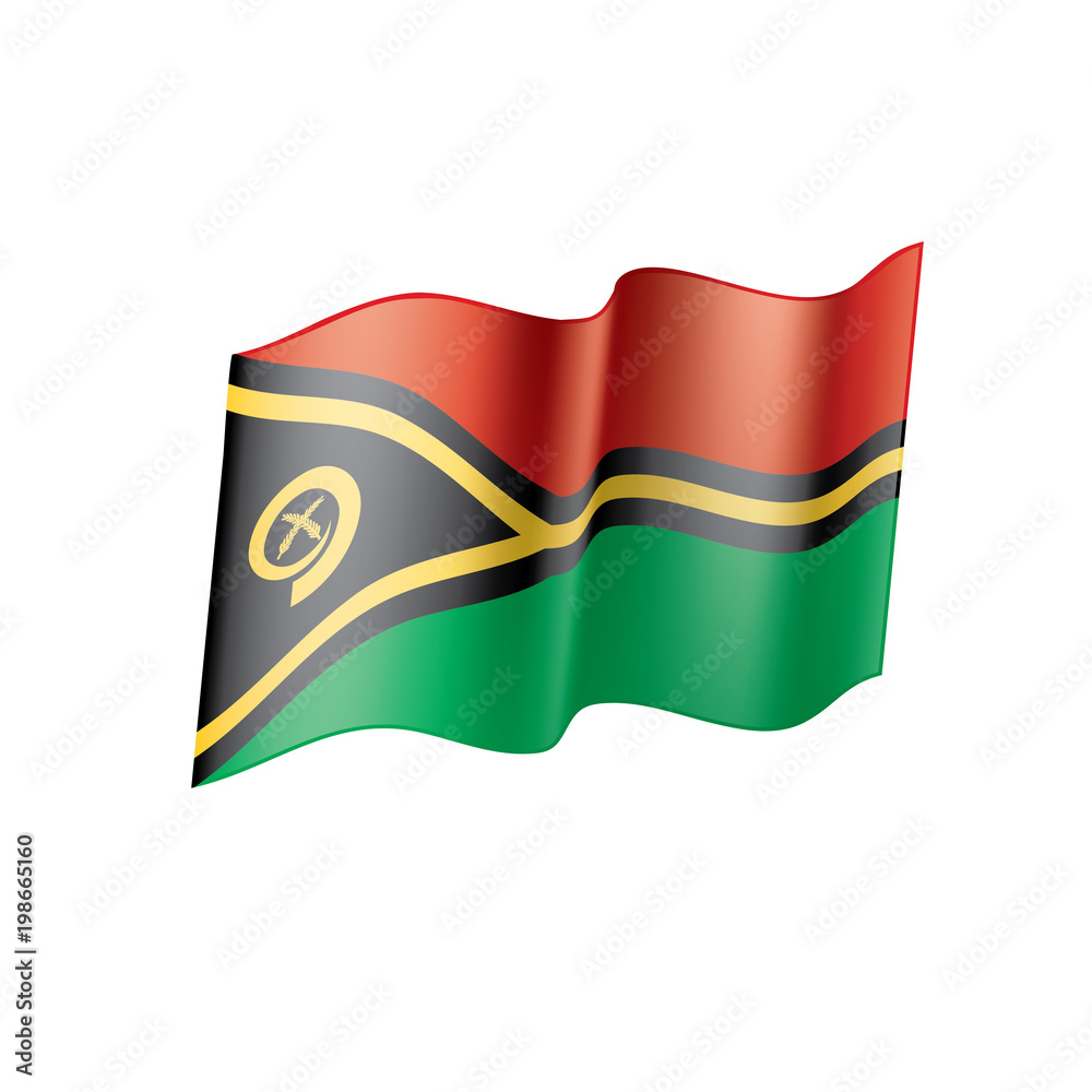 Vanuatu flag, vector illustration Vanuatu flag, vector illustration