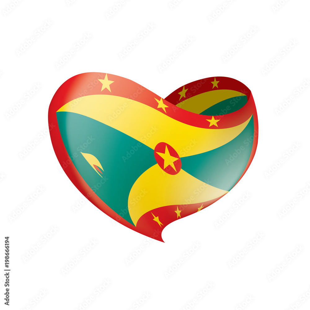 Grenada flag, vector illustration Grenada flag, vector illustration