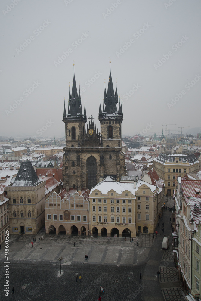 Obraz premium Prague Czech Republic in Winter