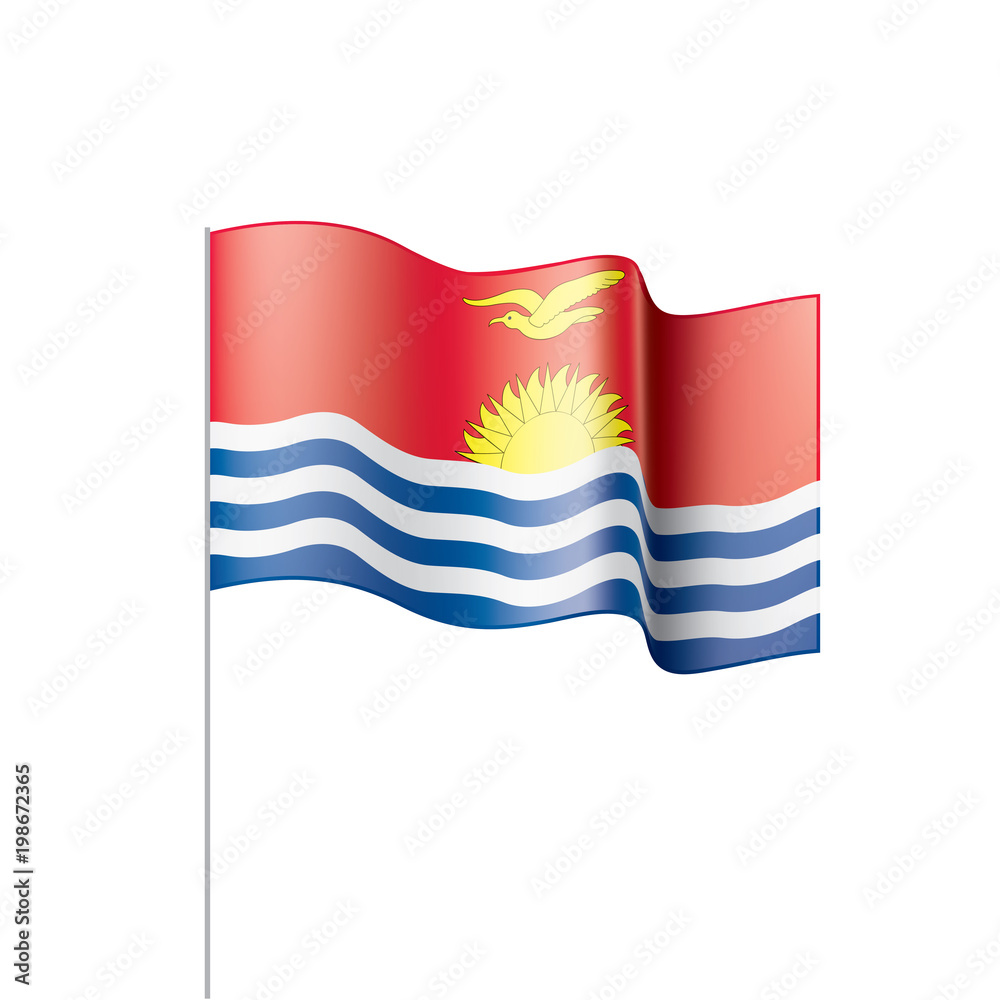 Kiribati flag, vector illustration