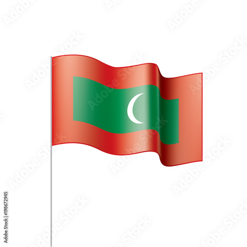 Maldives flag, vector illustration Free Download Maldives flag, vector illustration - GFXLoad
