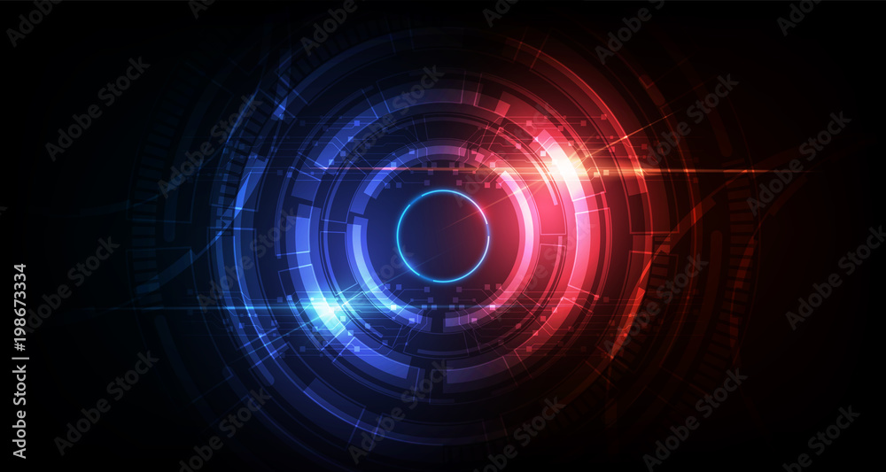 abstract circle sci fi futuristic technology innovation concept background