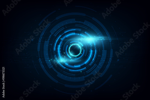 abstract circle sci fi futuristic technology innovation concept background