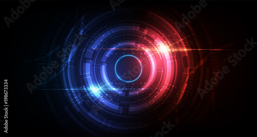 abstract circle sci fi futuristic technology innovation concept background