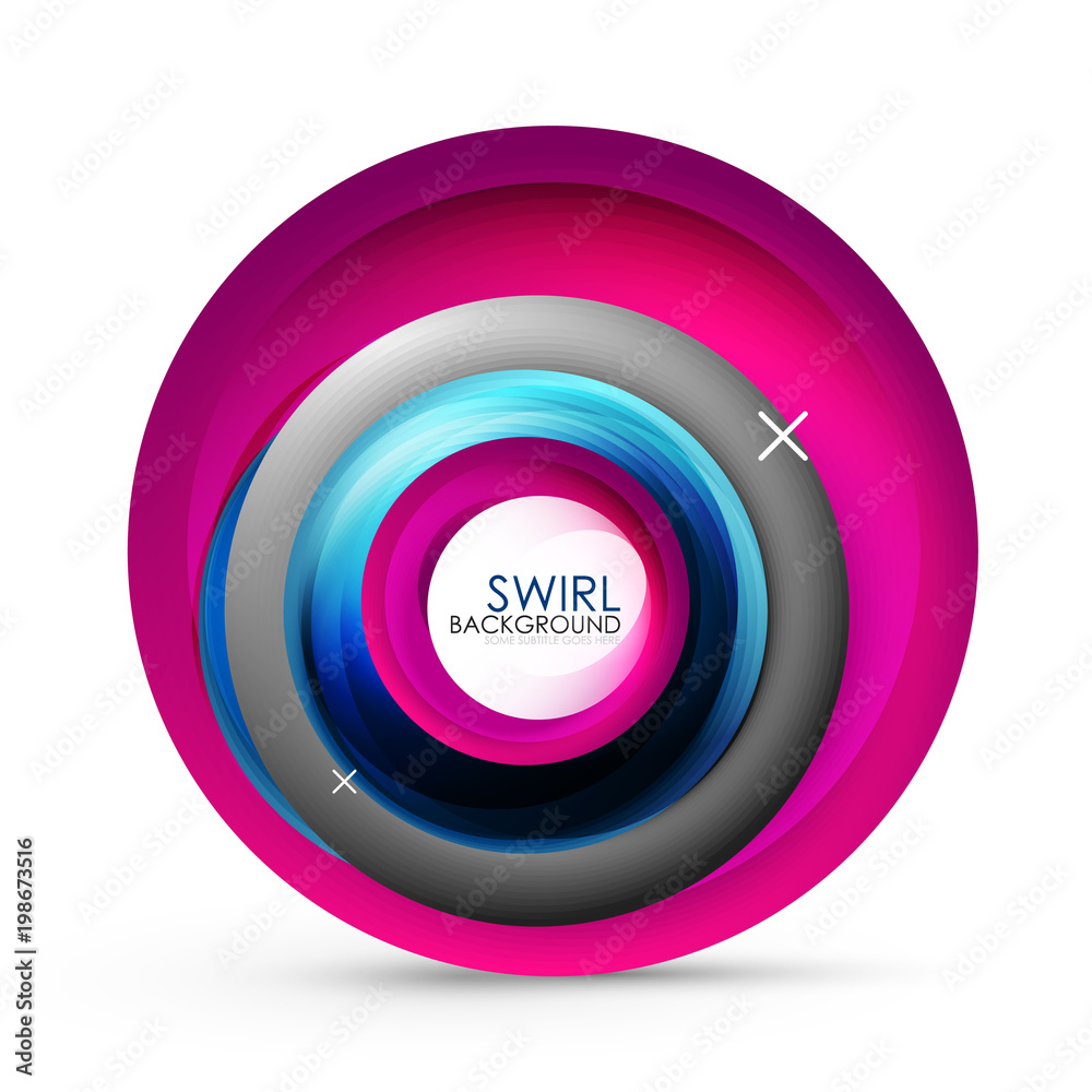Spiral swirl flowing lines 3d vector abstract background Spiral swirl flowing lines 3d vector abstract background
