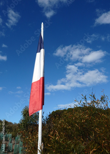 French flag without wind