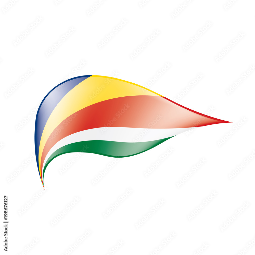 Seychelles flag, vector illustration Seychelles flag, vector illustration
