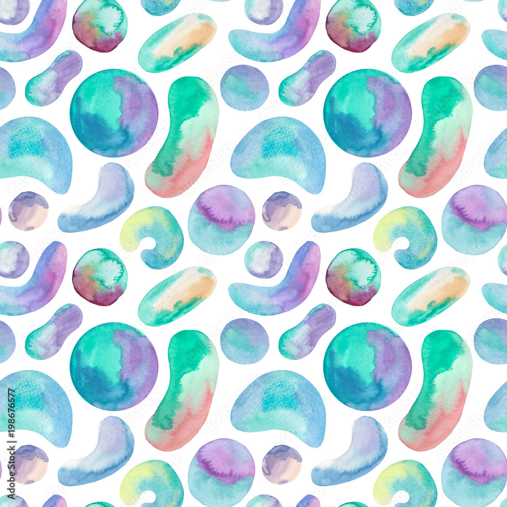 Colorful geometric shapes seamless pattern. Colorful geometric shapes seamless pattern.