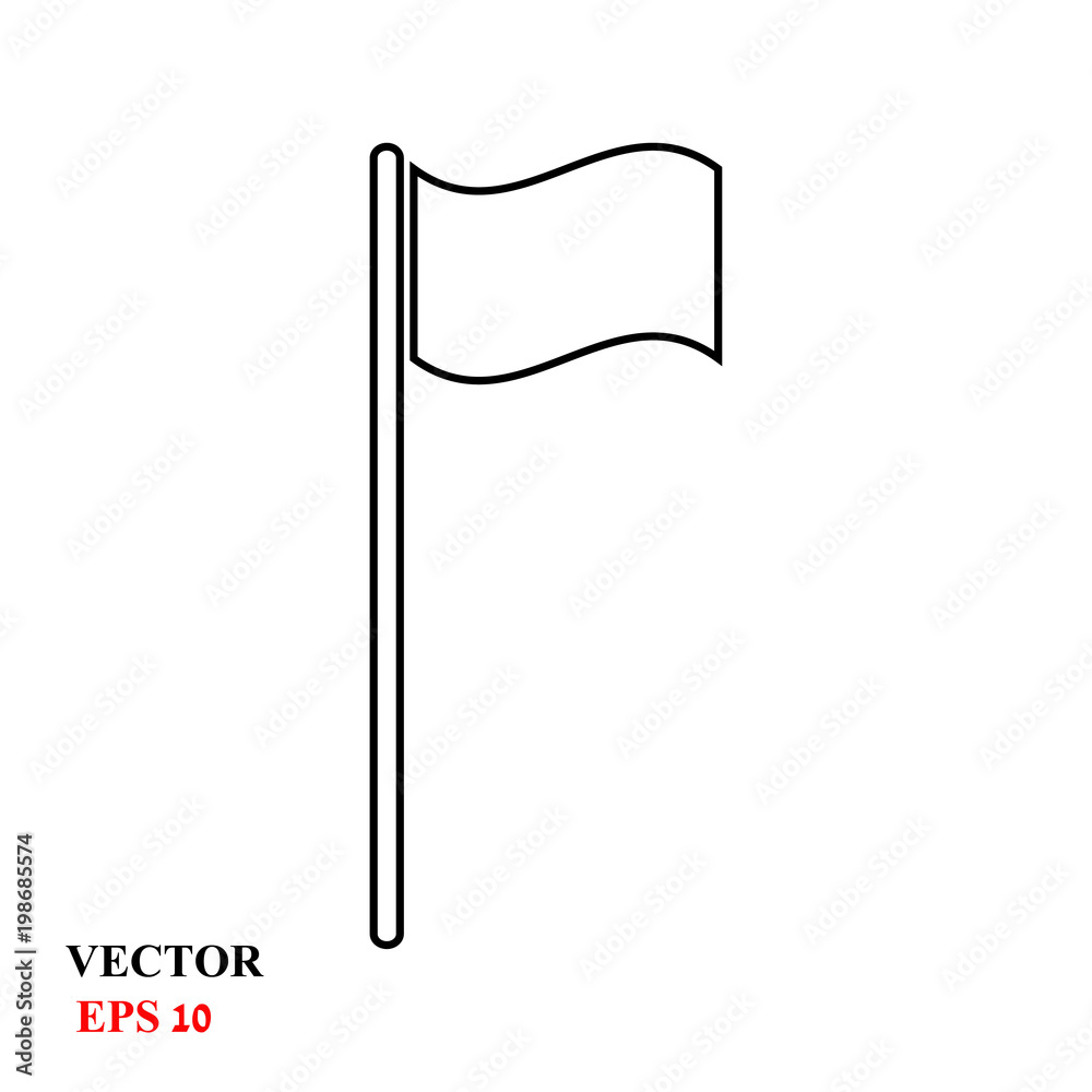 flag icon. vector illustration