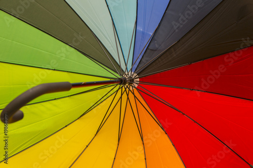 abstract photo of multicolored umbrella