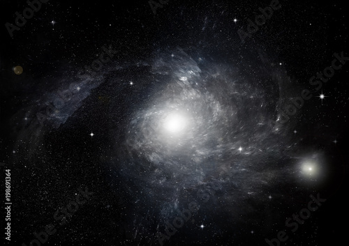 galaxy in a free space