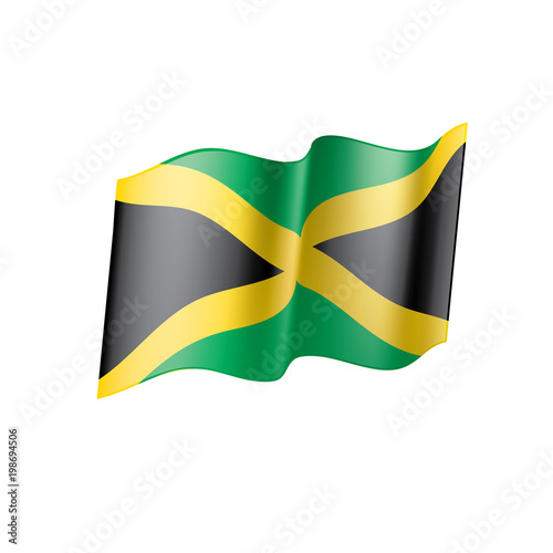 Jamaica flag, vector illustration Free Download Jamaica flag, vector illustration - GFXLoad