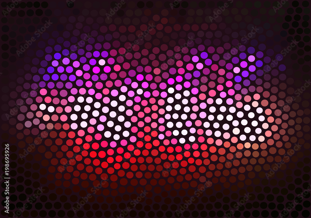 Violet dots on a dark background vector illustration
