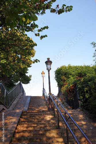 Fototapeta Schody Montmartre w Paryżu