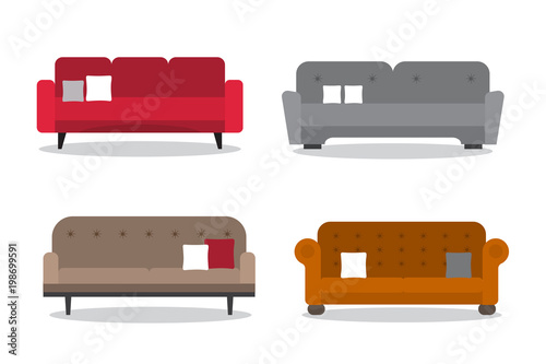 Collection of comfortable sofa models